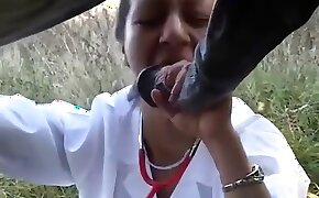 latina, woman and animal