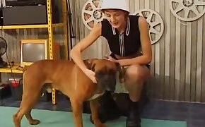 redhead,dog porn